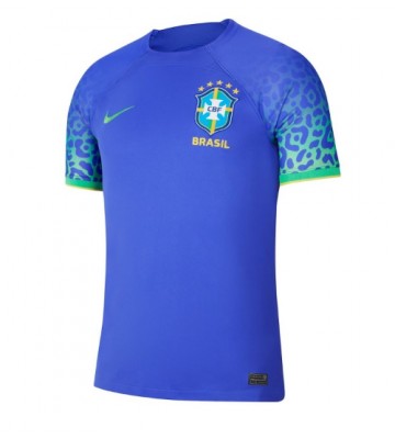 Brazylia Koszulka Wyjazdowych MŚ 2022 Krótki Rękaw